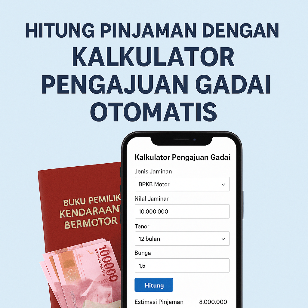 Simulasi kalkulator pengajuan gadai BPKB motor online