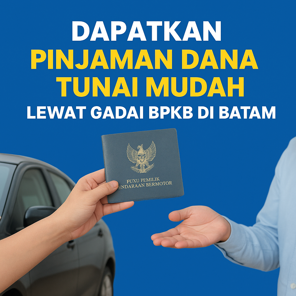 Proses gadai BPKB mobil di Batam untuk mendapatkan pinjaman dana tunai cepat.
