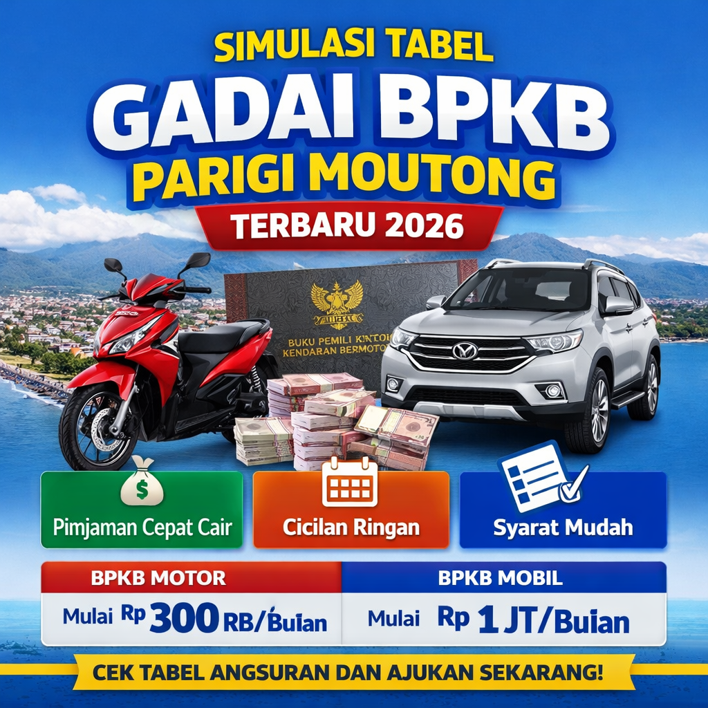 Gadai BPKB Parigi Moutong Terbaru 2026