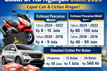 Tabel pencairan gadai BPKB motor dan mobil di Nganjuk terbaru 2026