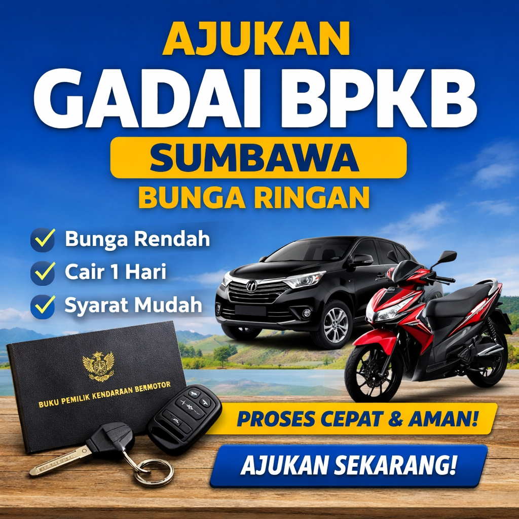 gadai bpkb sumbawa bunga ringan cepat cair
