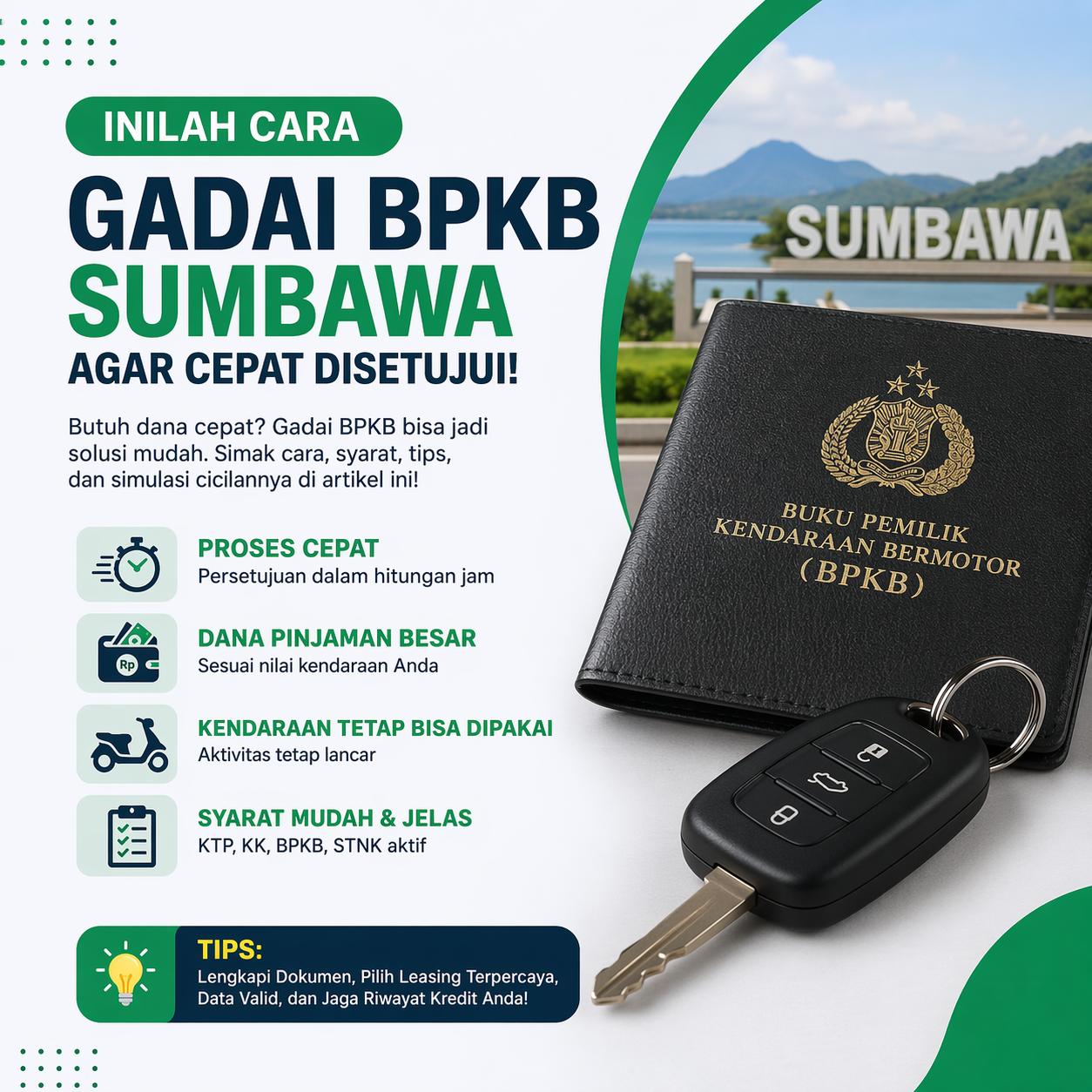 gadai BPKB Sumbawa proses cepat cair