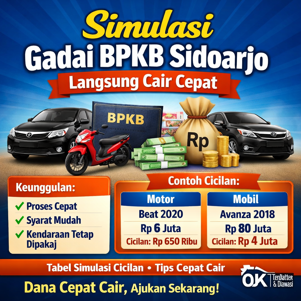 simulasi gadai bpkb sidoarjo