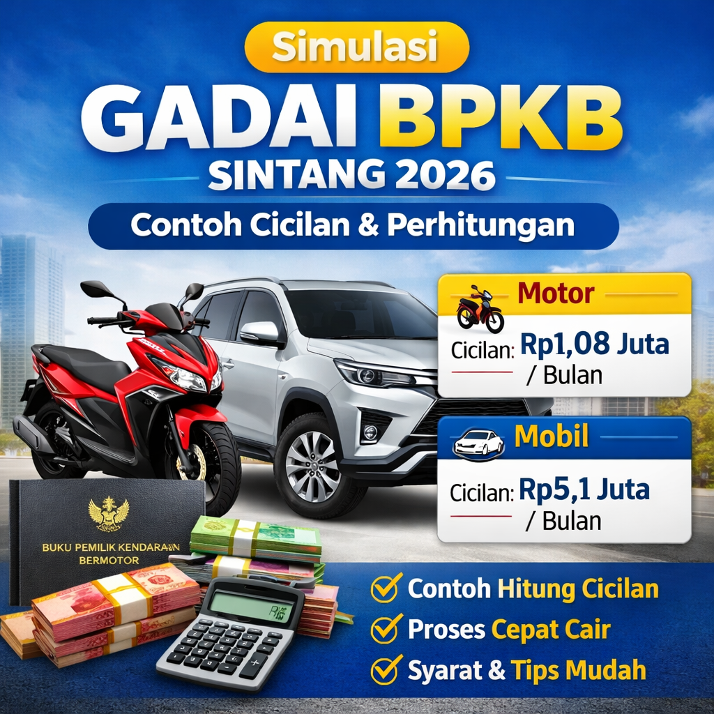simulasi gadai bpkb sintang terbaru