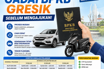 Simulasi gadai BPKB Gresik terbaru dengan perhitungan cicilan dan estimasi dana cair sebelum pengajuan pinjaman.