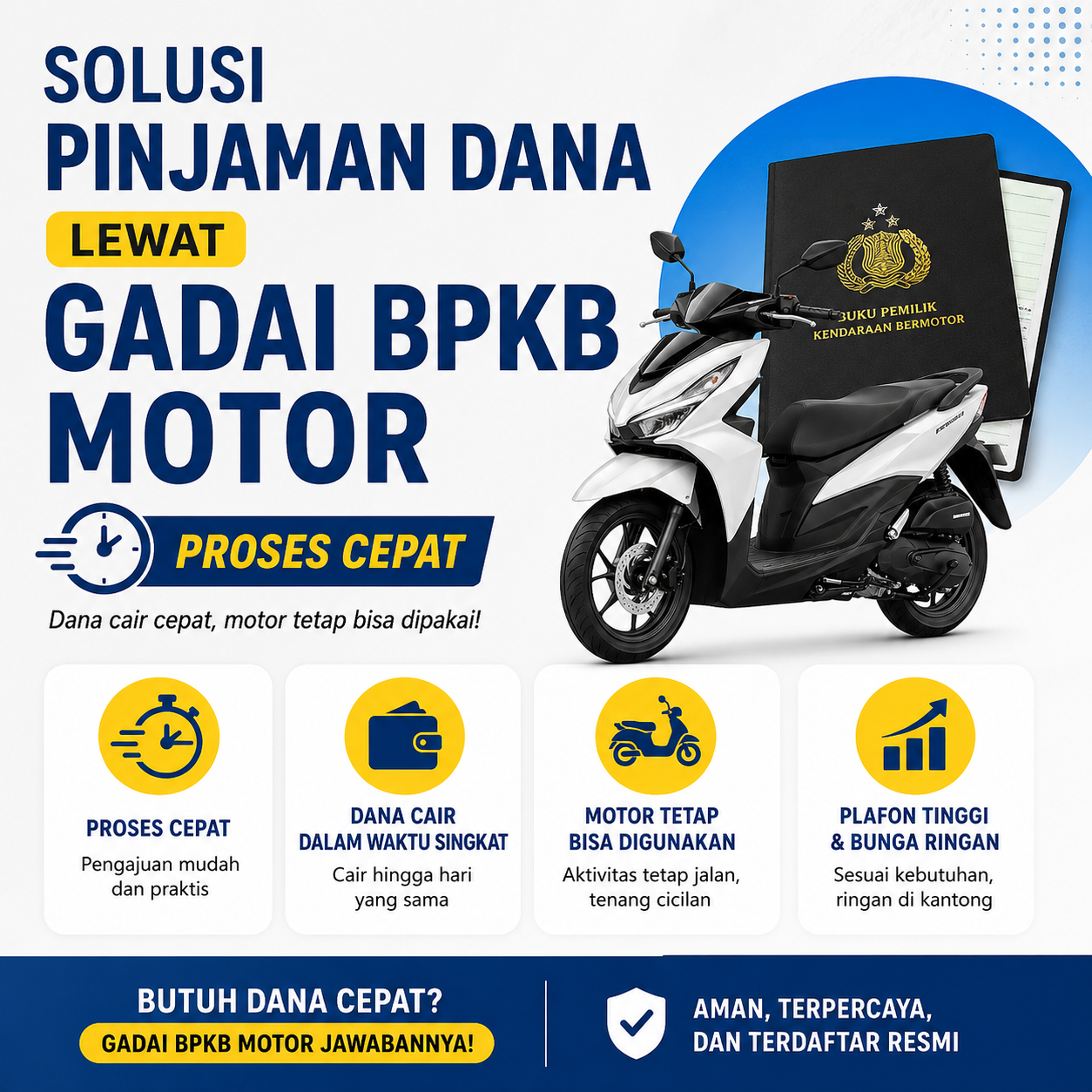 Solusi Pinjaman Dana Lewat Gadai BPKB Motor Proses Cepat dan Aman